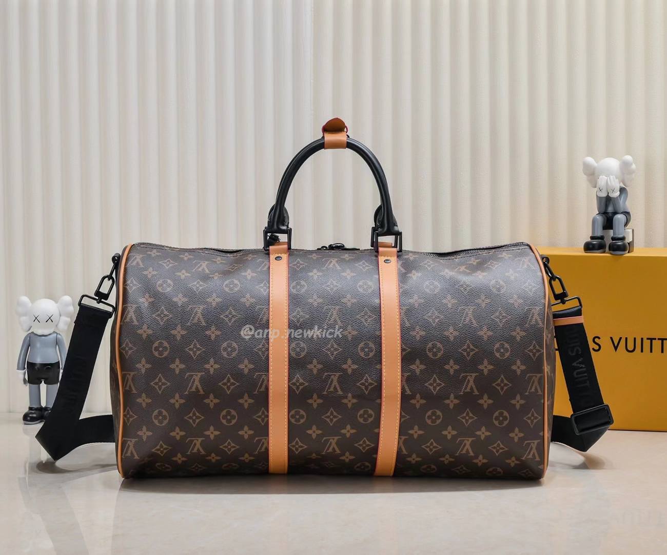 Louis Vuitton Keepall Bandouliere Monogram 50 Navy Duffel Bag (17) - newkick.cc